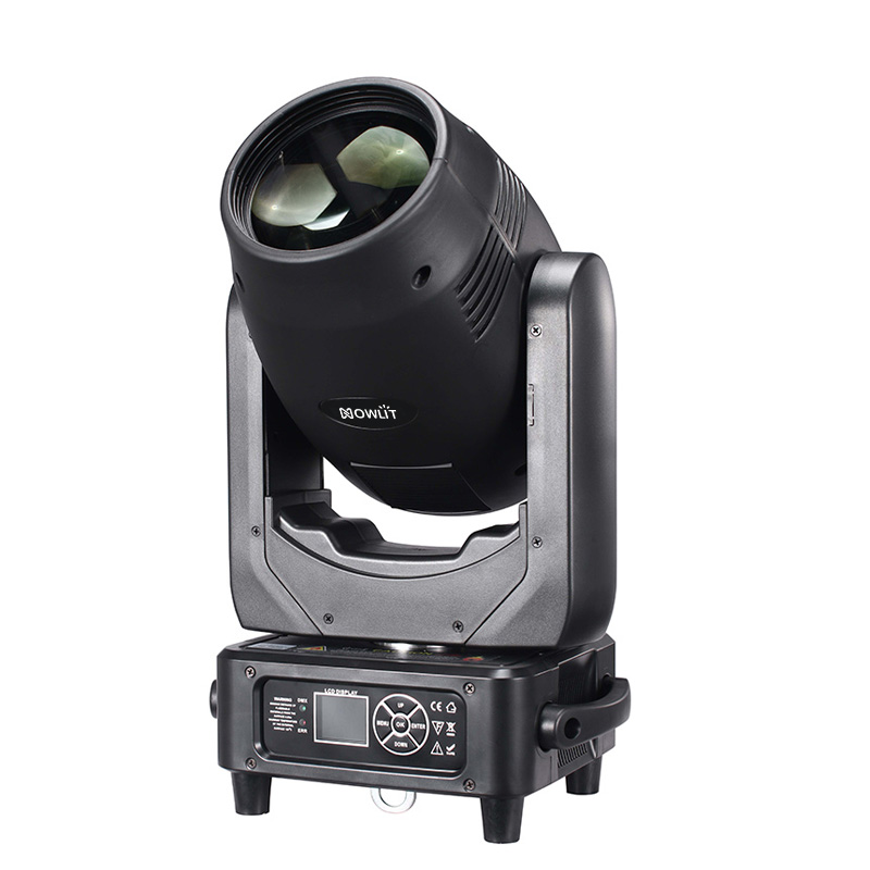 295W moving head light in use at a concert or theater stage