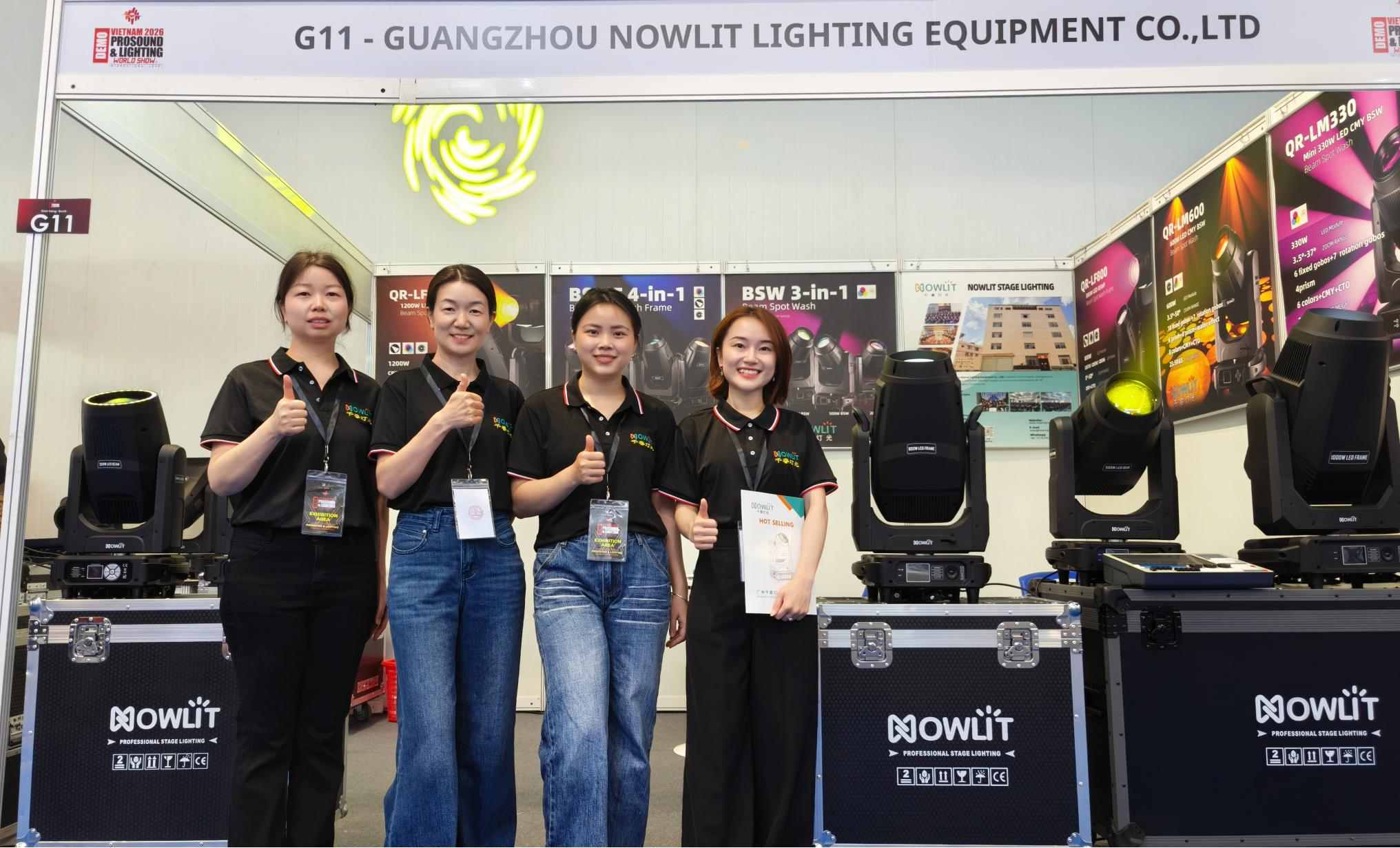 NOWLIT на выставке Pro Sound & Lighting Vietnam 2026: основные моменты первого дня